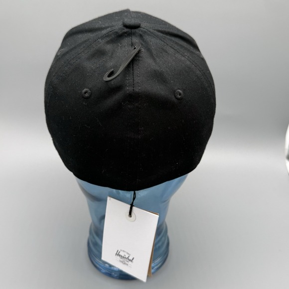 Herschel Supply Co Flexfit Hat Black Yellow Embroidered Logo Size S/M Streetwear - Picture 3 of 7